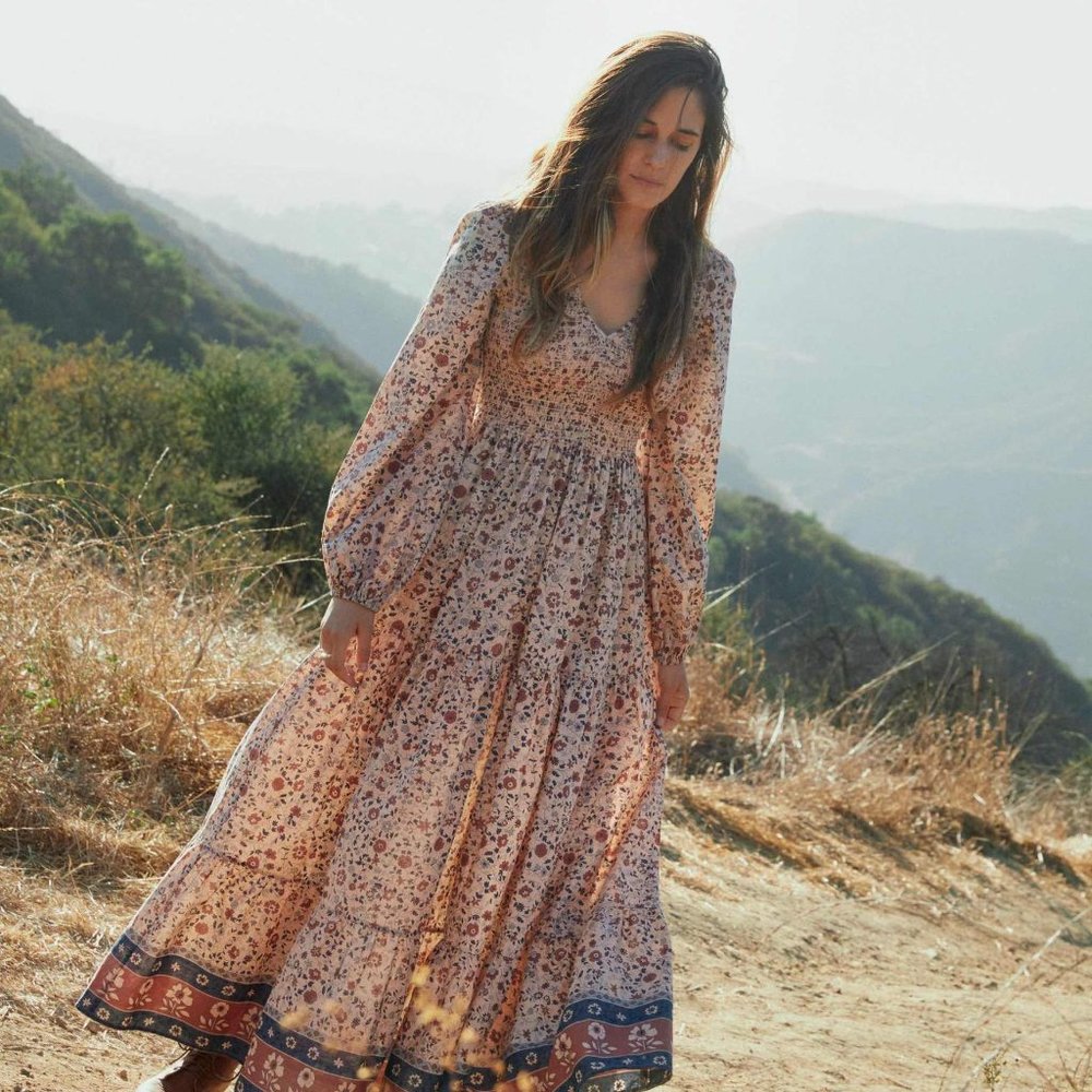 Christy Dawn The Aimee Dress | Sand Anemone Vine